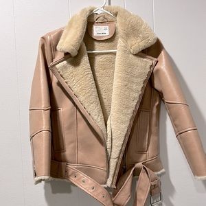 Zara Girls Youth Size 10 Leather Jacket